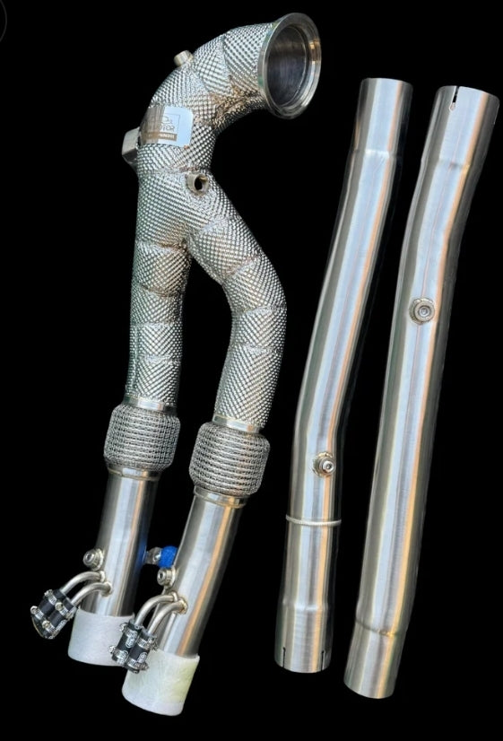 Audi RS3 8V/Y Catless Heatshielded downpipes